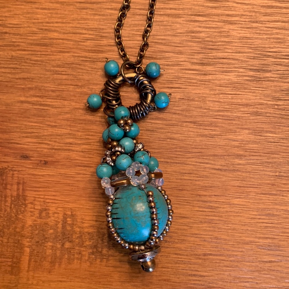 Anthropologie turquoise necklace